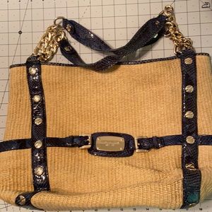 Michael Kors straw purse